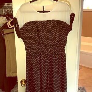 Black and white dress